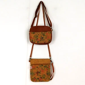 Kaleidoscope Accessories Bag Set Brown Floral 2 x Bags - Picture 1 of 12