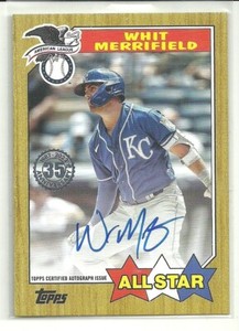 2022 Topps Whit Merrifield Kansas City Royals 1987 All Star Auto/Autograph