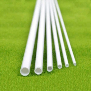 White Round ABS Plastic Tube Hollow Pipe Variou OD & ID Size Length 250mm - Picture 1 of 4