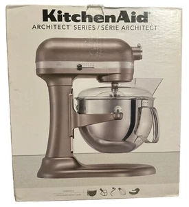 New 6 Quart KitchenAid Architect Series Stand Mixer Model KP26M1XACS 575 Watts - Picture 1 of 4