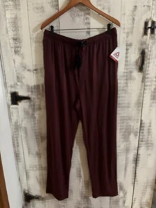 Reebok Sleepwear XL Maroon Pockets  Pants Mens - Picture 1 of 5