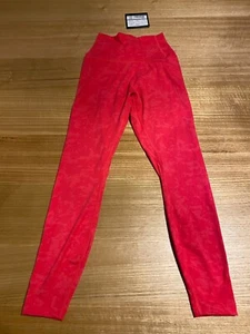 Lorna Jane Hi-Fold No Ride Ankle Biter Leggings, Neon Raspberry XS RRP $120 BNWT - Picture 1 of 5
