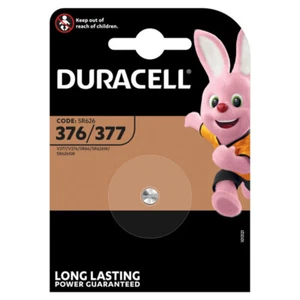 1 x Duracell Silver Oxide 377 1.5V battery watch D377 V377 SR66 SR626SW D376 - Picture 1 of 8