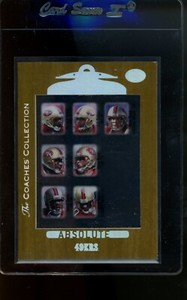 1999 ABSOLUTE SSD 49ERS #155 THE COACHES COLLECTION RICE YOUNG OWENS 108/500