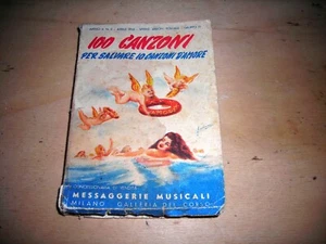 100 CANZONI PER SALVARE 10 CANZONI D'AMORE-MESSAGGERIE MUSICALI-TASCABILE 1952 - Foto 1 di 6