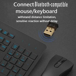 1X Usb Bluetooth -Kompatibler 5.0 Wireless Audio Music Neu Adapter T4 Prof V5J2 - Picture 1 of 12