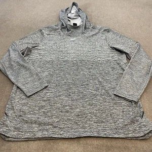 Nike Training Hoodie Mens Size XL Gray Black Lightweight Sweatshirt Long Sleeve - Picture 1 of 11