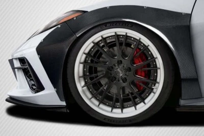 For 2020-2023 Corvette C8 Carbon Creations Gran Veloce Wide Body Front Fender Fl - Image 1 of 4
