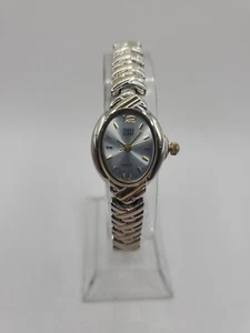 Faded Glory modische Damen-Quarzuhr 19 mm oval silberfarbenes Armband - Bild 1 von 9