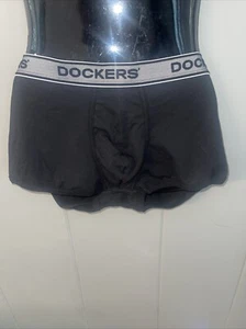 DOCKERS Black Boxer Brief Cotton Stretch Underwear Men's Size Xlarge - Picture 1 of 4