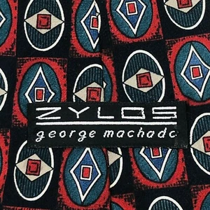 Zylos George Machado 100 % Seide Krawatte Krawatte KURZE Länge: 56,5" Breite: 3,5" - Bild 1 von 3