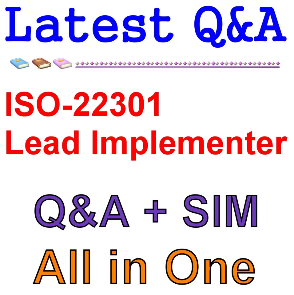 ISO 22301 Lead Implementer Certification Exam Qa - Photo 1/1