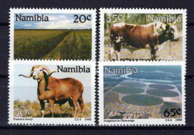 Namibia SWA 670-673 MNH Animales de granja Agricultura Ganadería ZAYIX 0424S0154M Foto 1 de 3