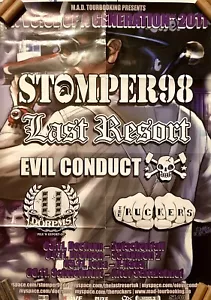 STOMPER 98 LAST RESORT VOICE OF A GENERATION 2011 EUROPEAN TOUR POSTER 11/3-6/11 - Bild 1 von 13