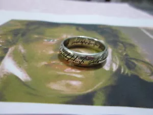 Unico Anello Signore degli Anelli in argento 925-prodotto artigiano - Foto 1 di 4