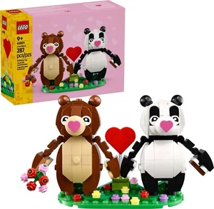LEGO Valentine's Day Love Bears 40821 Set Couple Panda Red Heart Gift New Sealed - Picture 1 of 6