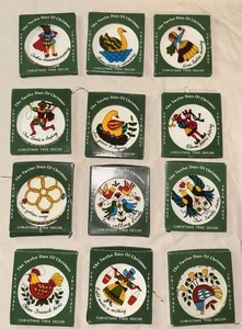 Juego Completo Adornos Trim a Tree 12 Días de Navidad De Colección - LEER Pintado a Mano - Imagen 1 de 11