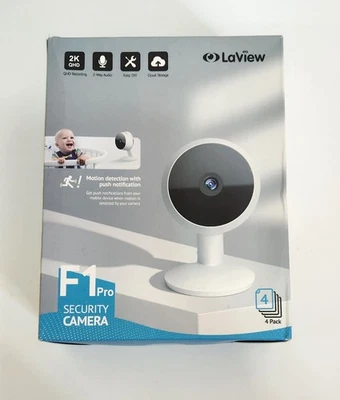 LaView F1 Pro 4MP 2K Indoor Security Cameras Works With Alexa - Image 1 of 3