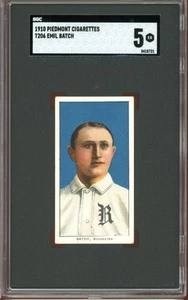1909-11 T206 Piedmont Cigarettes Baseball Emil Batch SGC 5 - Picture 1 of 2