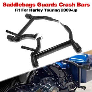 Rear Saddlebags Guard Crash Bars For Harley Touring Street Glide 2009-25 Black - Picture 1 of 11