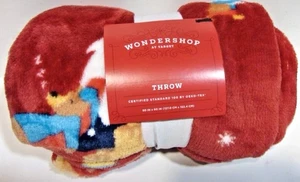 Wondershop At Target Soft Throw NEW Red Christmas Theme - Picture 1 of 3