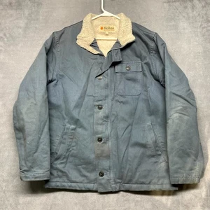 Mollusk Jacke Herren Large blau Canvas Sherpa gefüttert Outdoor Workwear robust - Bild 1 von 9