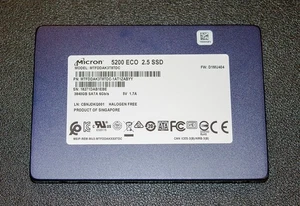 Micron 5200 Eco 3.84TB SSD Model:MTFDDAK3T8TDC - Photo 1/4