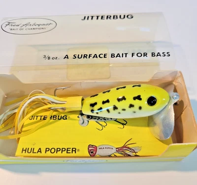 Vintage Arbogast Weedless Jitterbug NOS NEW IN BOX  Topwater Fishing Lure Frog - Image 1 of 4