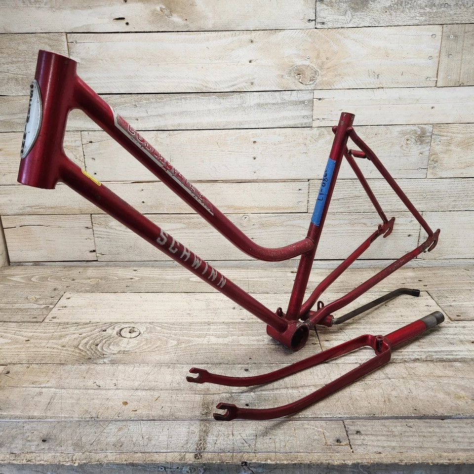 Cuadro horquilla Schwinn Collegiate Sport 1980 rojo paso a paso 17" ruedas 26" Foto 1 de 4