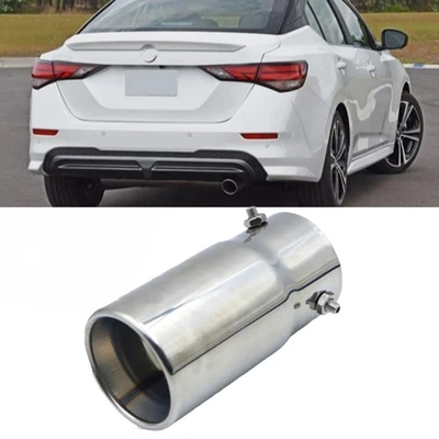 For Nisssan 300ZX Sentra 1.5" to 2.7" Exhaust Pipe Tip Rear Tail Throat Muffler - Image 1 of 4