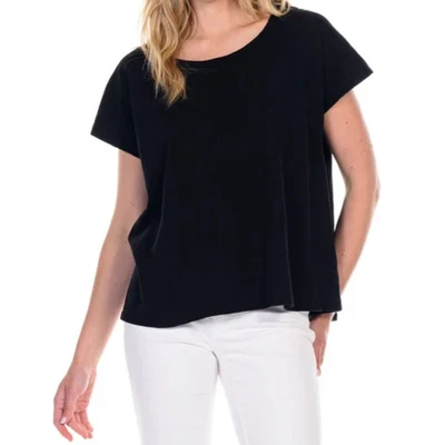 Fresh Produce O/S black $39 jersey keepsake slouchy tee top one size nwt new - Image 1 of 4