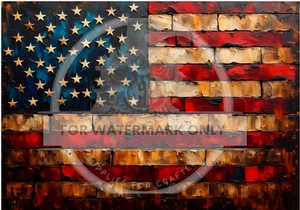 Grungy Flag | A4 Rice Paper | Paper for Decoupage | Decoupage Central - Picture 1 of 3