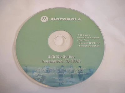 Motorola SB5100 Series Installation CD-ROM⭐️driver,guide,etc.⭐️ - Image 1 of 4