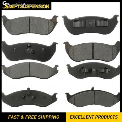 Front Rear Brake Pad Set for 2003 2004 2005 2006 Jeep Wrangler 2.4L - Image 1 of 3