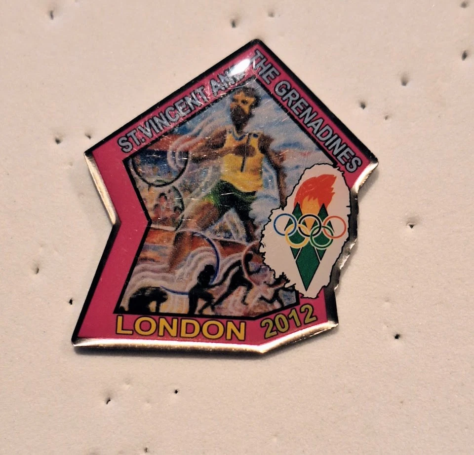  BONITO PIN OLÍMPICOS DE LONDRES 2012 - SAN VINCENTE Y LAS GRANADINAS NOC  Foto 1 de 1
