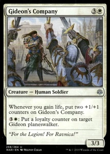 Tarjeta Magic the Gathering Gideon's Company 268/264 War of the Spark Magic The Gathering - Imagen 1 de 2