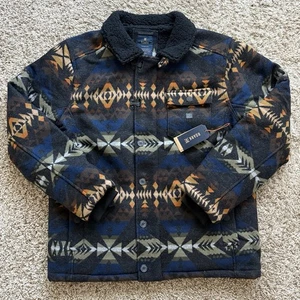Neu mit Etikett $ 450 Roark x Pendleton Axeman Southwest Azteken Wolljacke Mantel Herren Größe L " - Bild 1 von 16