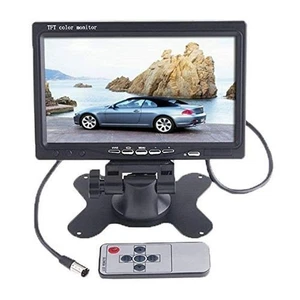 7 Inch Black Car Monitor with Dual AV Input for DVD and Backup Camera - Picture 1 of 9