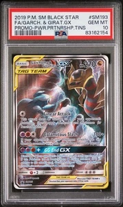 PSA 10 Garchomp & Giratina GX #SM193 Tag Team SM Black Star Promo 2019 Pokemon - Foto 1 di 3
