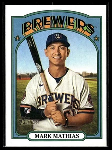 Mark Mathias *ROOKIE CARD* (RC) 2021 Topps Heritage #694 - Foto 1 di 2