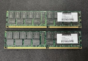 Sun / Dataram 4GB Memory Kit 2x 370-7672 2GB 184p ECC REG DIMMs X7711A, X7711A-4 - Picture 1 of 12