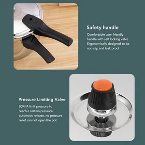 HD (16L Diameter 32cm / 12.6in)Pressure Cooker Stainless Steel Explosion Proof - Picture 1 of 23