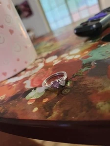 Vintage 925 Sterling Silber echter Amethyst und Zirkonia  - Bild 1 von 8