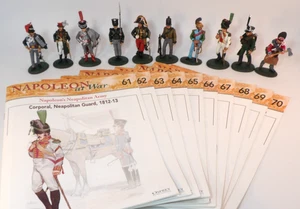 10 Del Prado Napoleon At War Figures Nos 61 62 63 64 65 66 67 68 69 & 70 + Books - Picture 1 of 7