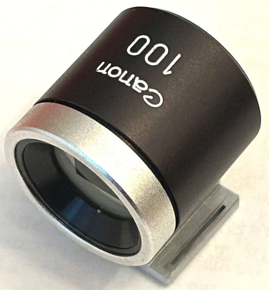 Canon 100mm Bright Line Viewfinder Light Used Perfect  Optic - Image 1 of 4