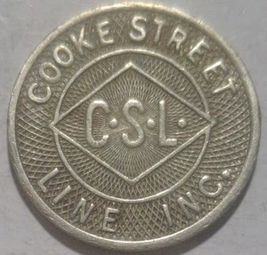 Waterbury, Connecticut - Cooke Street Line Inc C. S. L. One Fare CT 560 G - Picture 1 of 2
