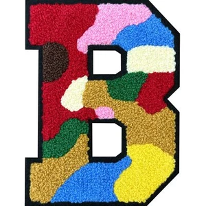 6 ” Iron on Letter Patches Large Chenille Letter Patches Color Varsity Letter... - Picture 1 of 7