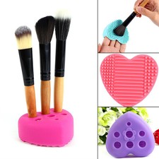 Makeup Brush Cleaner Pad Cleaning Mat Hand Tool Silicone Washing Scrubber Board