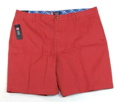 Pantalones Cortos Informales de Algodón Chaps Rojo Oscuro Frente Plano Para Hombre Nuevos con Etiquetas Foto 1 de 2