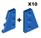 Lego ® Lot 20 Plaque Aileron 2 X 3 Plate Without Corners Blue Bleu 43722 + 73723